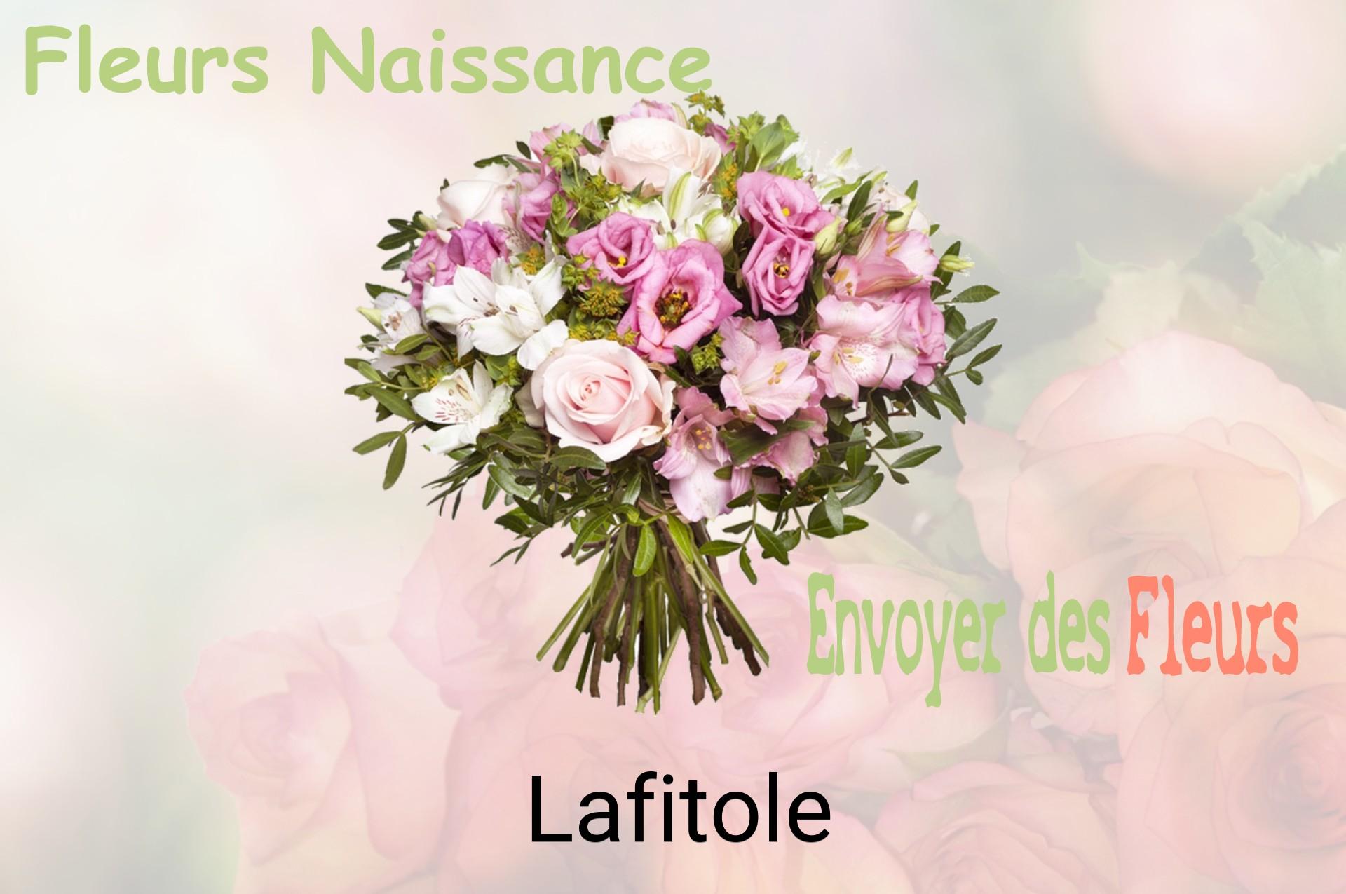 Bouquet de fleurs de naissance livré à Lafitole